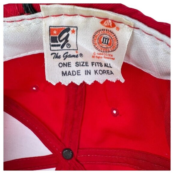 Georgia Bulldogs Snapback Hat By The Game Red And Black Cap Adjustable Vintage - Picture 8 of 9